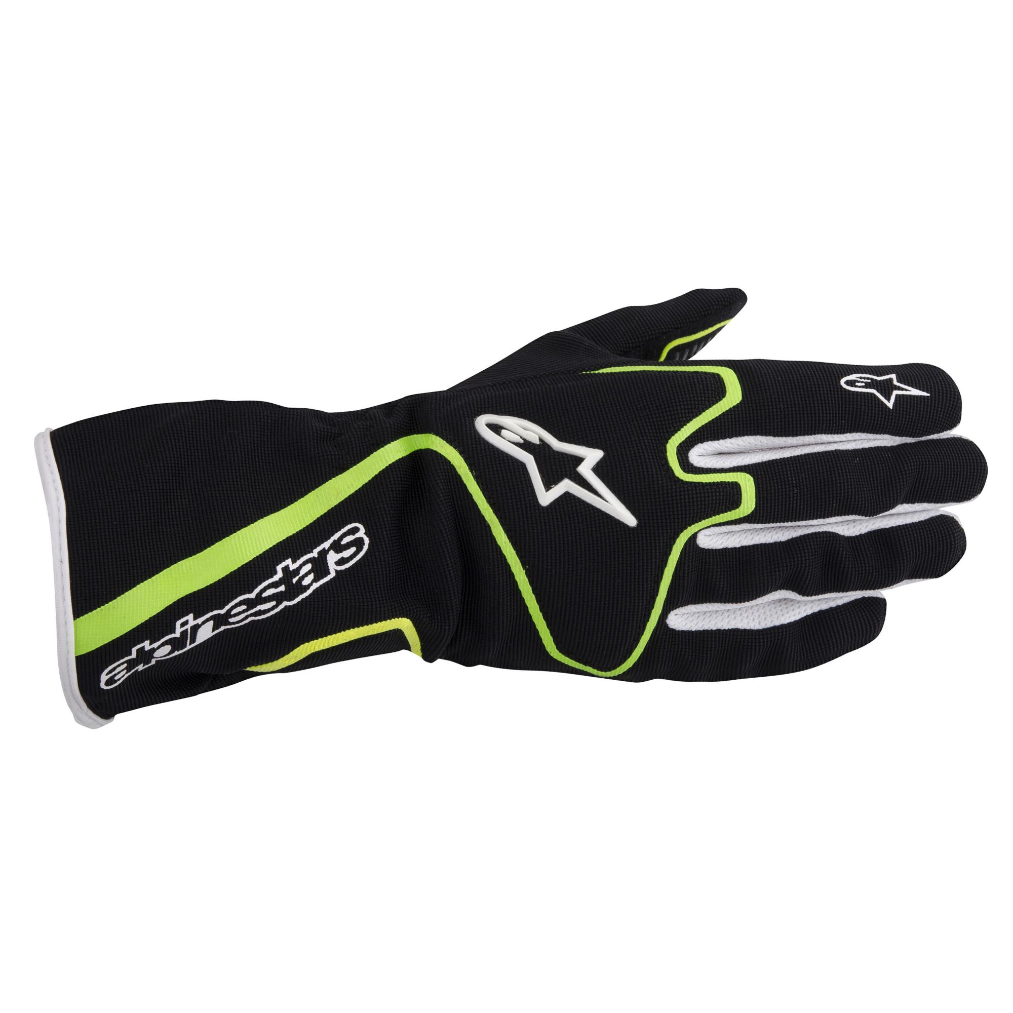 Alpinestars の技術 1-K の競争の Kart の手袋の黒/緑