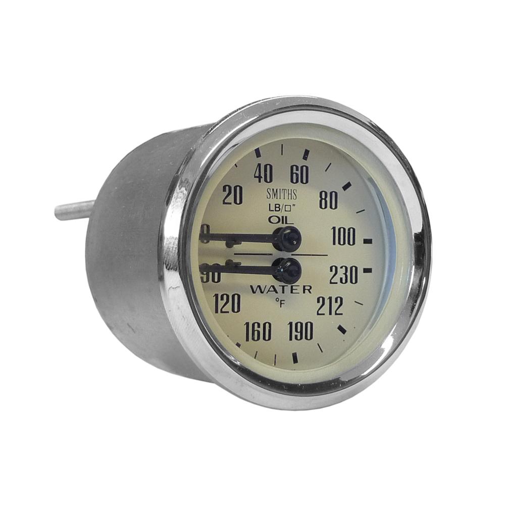 ローバーミニ等へ SMITHS スミスデュアルゲージ 水温計 油圧計GD1301 パーツ