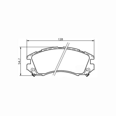 Pagidファスト道路ブレーキパッド - スバルインプレッサ＆レガシー