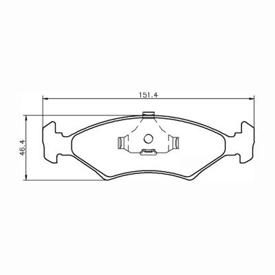 Mintex Racing ブレーキパッド MDB1175-MRM1802 フォード各種用