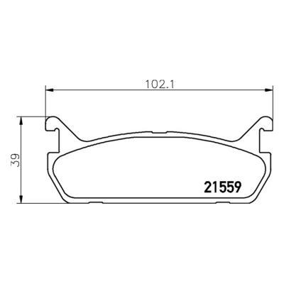 ミンテックスブレーキパッドMDB1414-M1144マツダMX-5リア