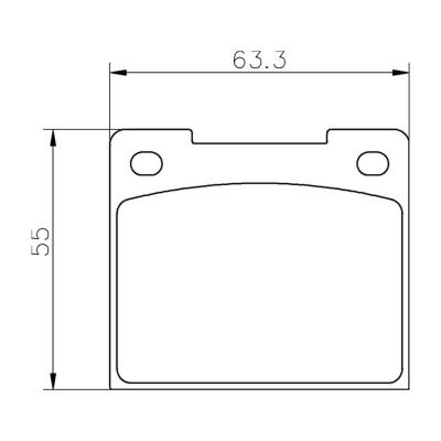 Mintex レーシング ブレーキパッド MGB533-MRM1802 Ford/Lancia/Vauxhall/Triumph/Talbot/Girling 用