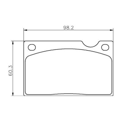 Mintex レーシング ブレーキパッド MGB576-MRM1082 Volvo 240 & 260 用