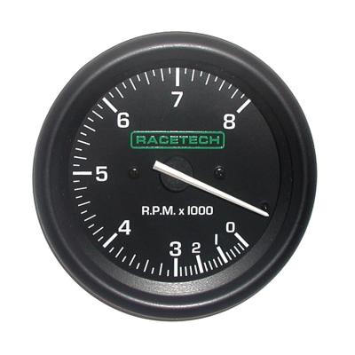 Racetech 80mm の電子回転速度計