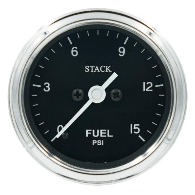スタック古典的燃料圧力計0-15 psi