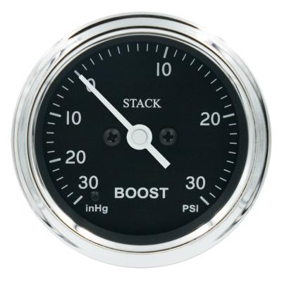 スタッククラシックブースト圧力計-30InHg〜+ 30 Psi