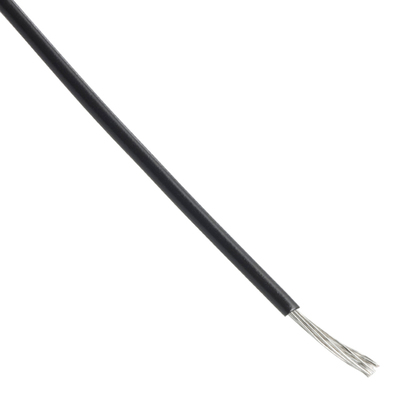 薄壁単芯線（黒色）、定格電流21アンペア（外径2.3mm）